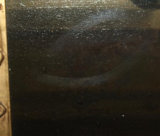 Follower of Richard Wilson (1714-1782), oil on canvas, half-length portrait of a gentleman